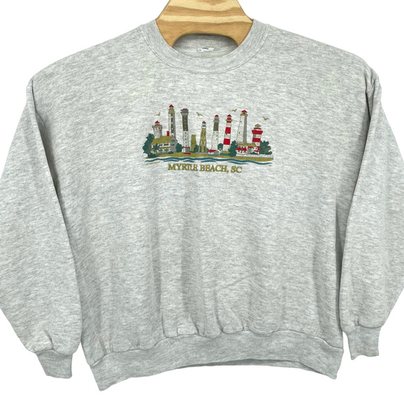 American Vintage Other - Vintage 90s 1997 Myrtle Beach, South Carolina lighthouse crewneck sweatshirt